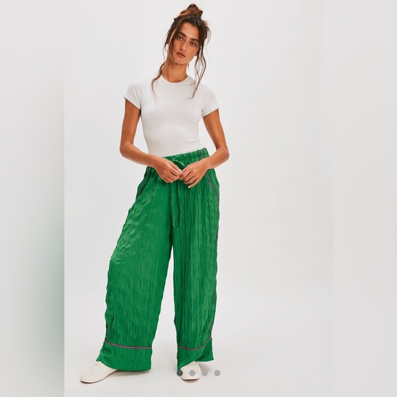 NWT Gorgeous All Out Satin Pants by Free People